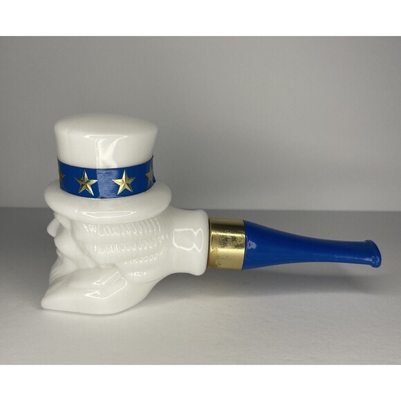 Vintage Avon Uncle Sam Pipe Wild Country Aftershave Bottle (Empty) - Picture 1 of 8